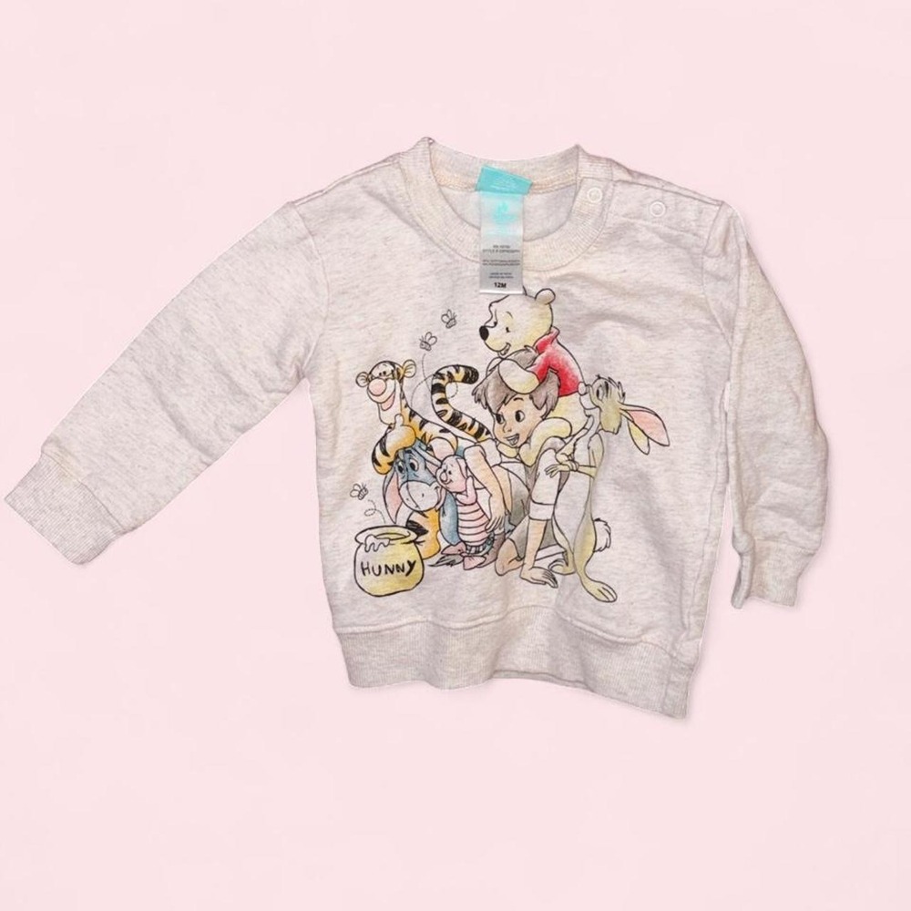 Disney Baby Winnie the Pooh Grey Graphic Sweatshirt 12M 03P9036PH
